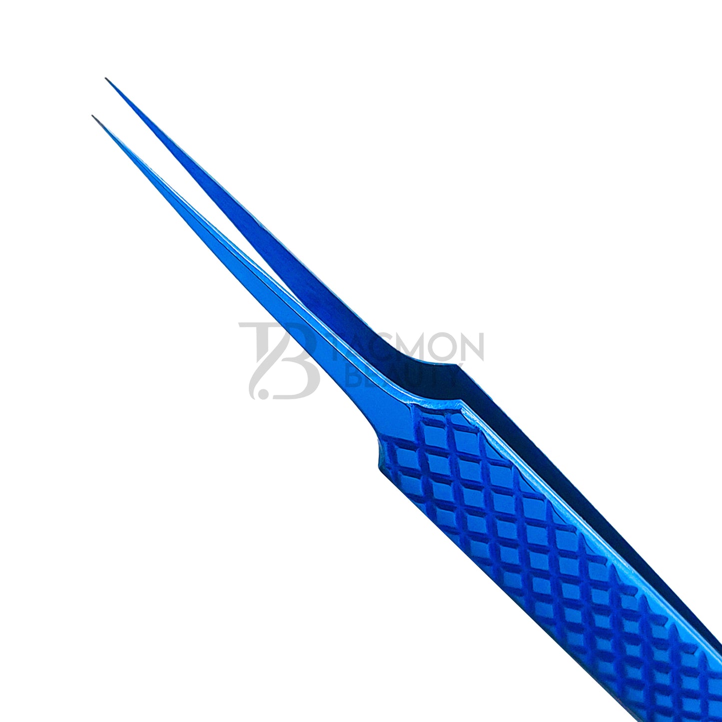 Blue Titanium Plasma Coated Eyelash Tweezer TB-Bl-01