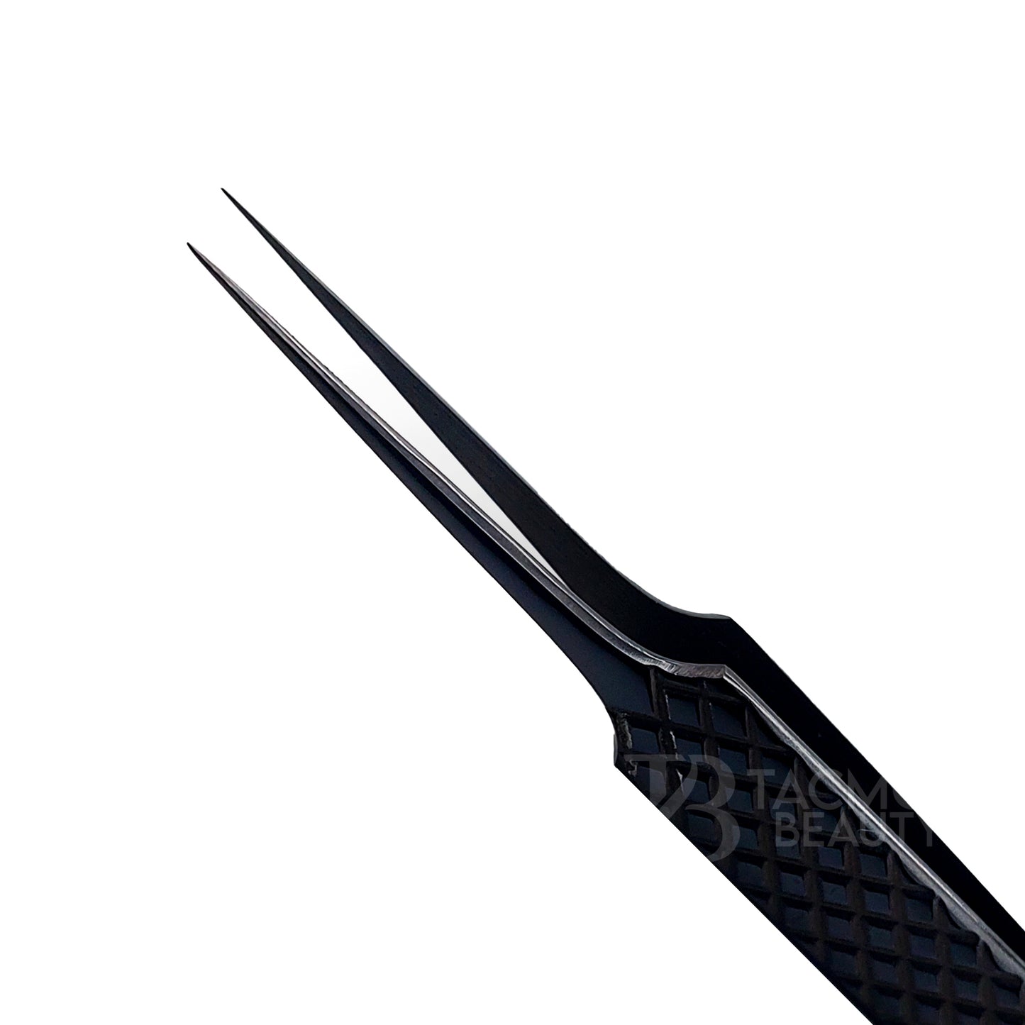 Black Titanium Plasma Coated Eyelash Tweezer TBB-02