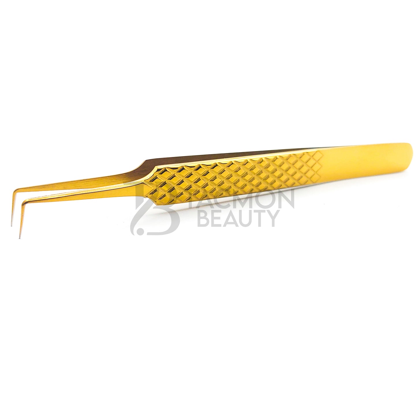 Gold Titanium Plasma Coated Eyelash Tweezer TBG-03