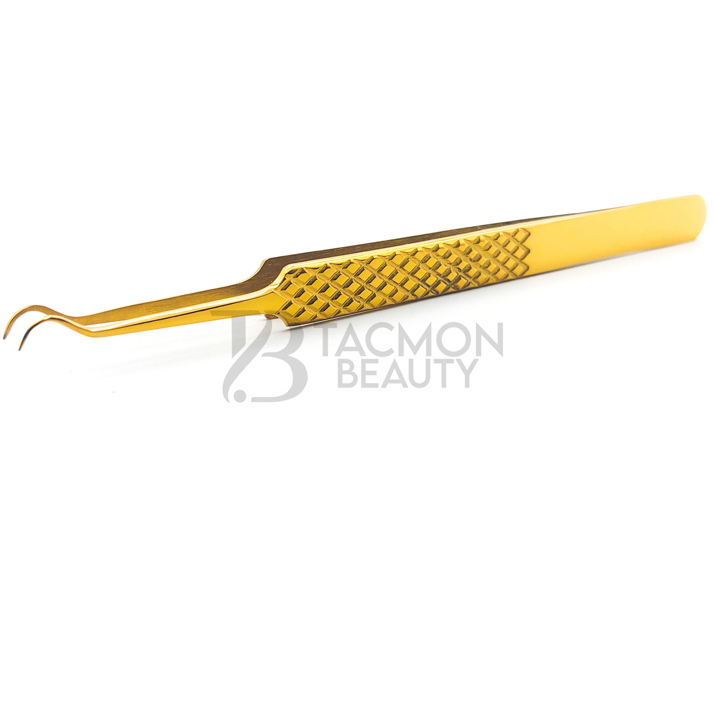 Gold Titanium Plasma Coated Eyelash Tweezer TBG-04