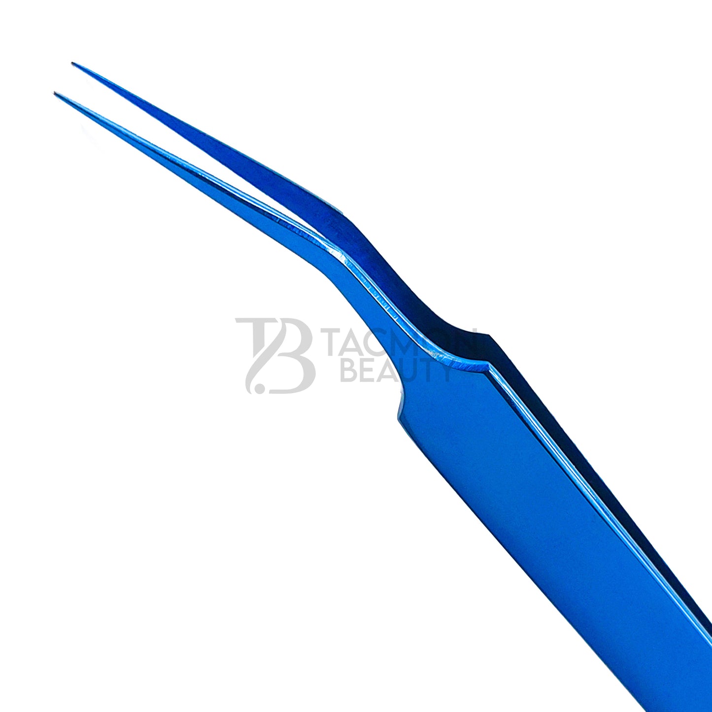 Blue Titanium Plasma Coated Eyelash Tweezer TB-Bl-04