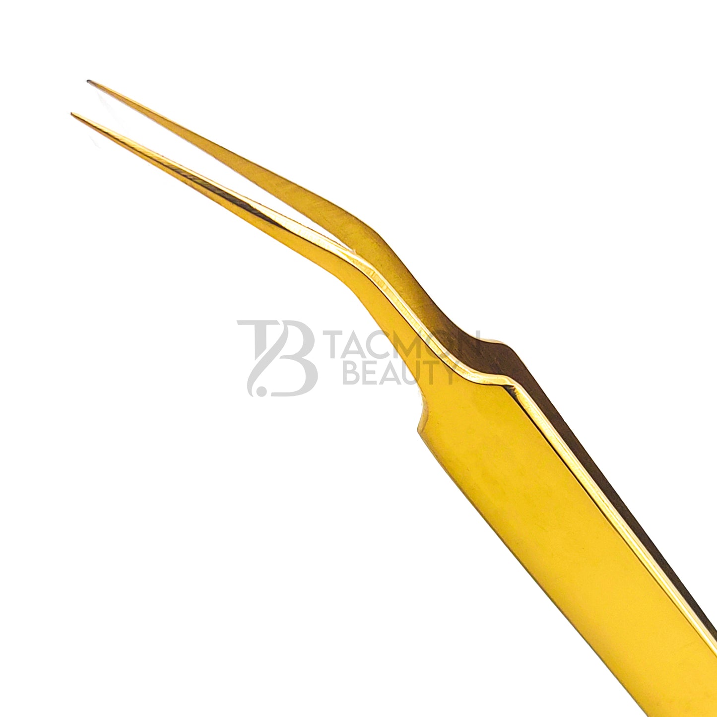 Gold Titanium Plasma Coated Eyelash Tweezer TBG-05
