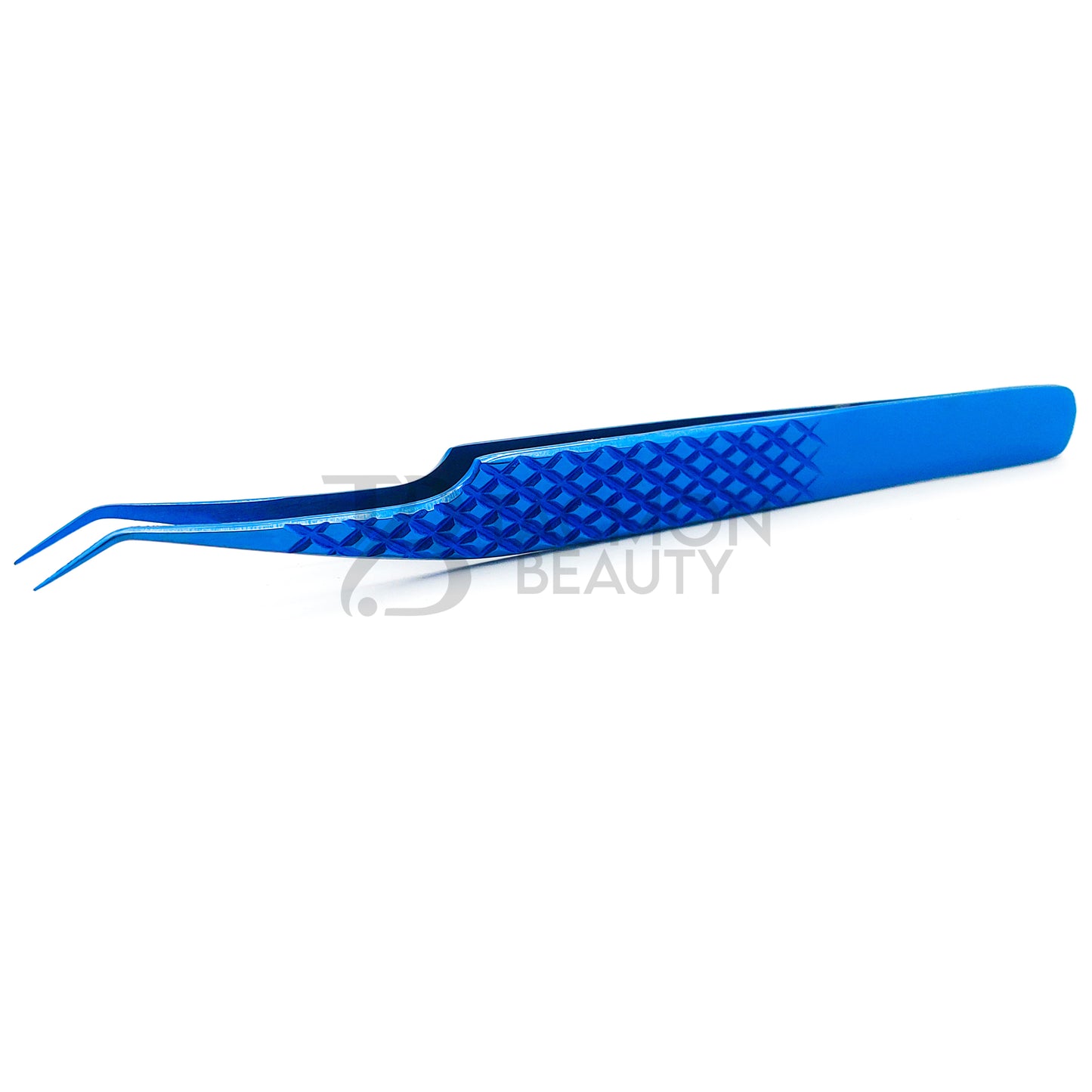 Blue Titanium Plasma Coated Eyelash Tweezer TB-Bl-07