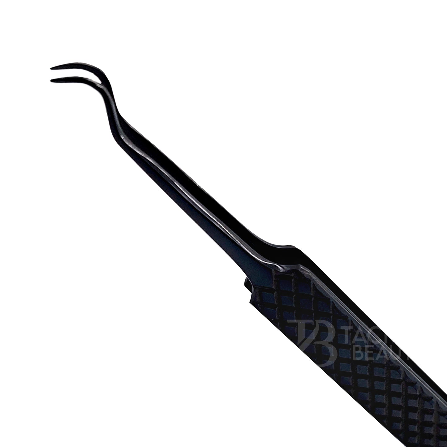 Black Titanium Plasma Coated Eyelash Tweezer TBB-07