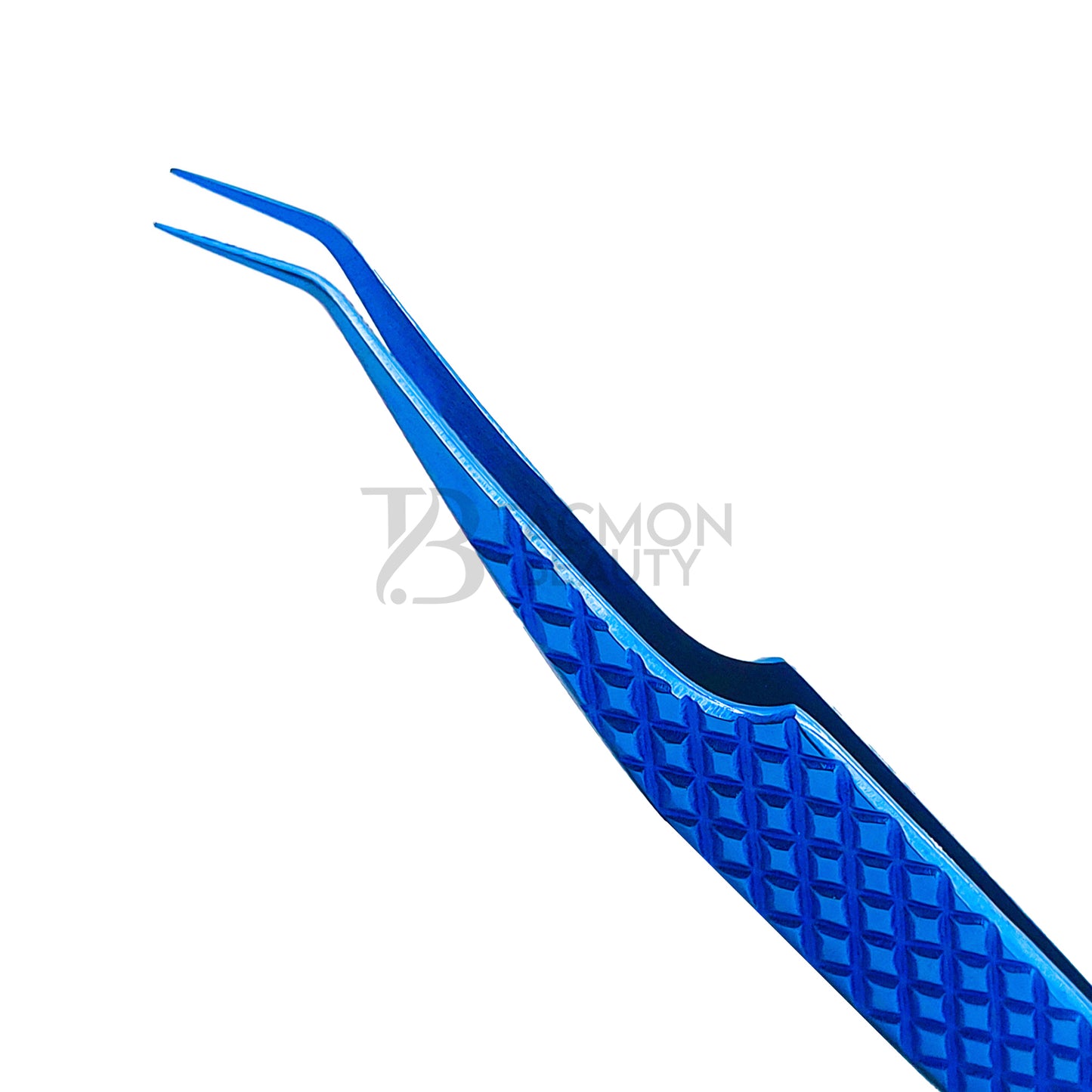 Blue Titanium Plasma Coated Eyelash Tweezer TB-Bl-07