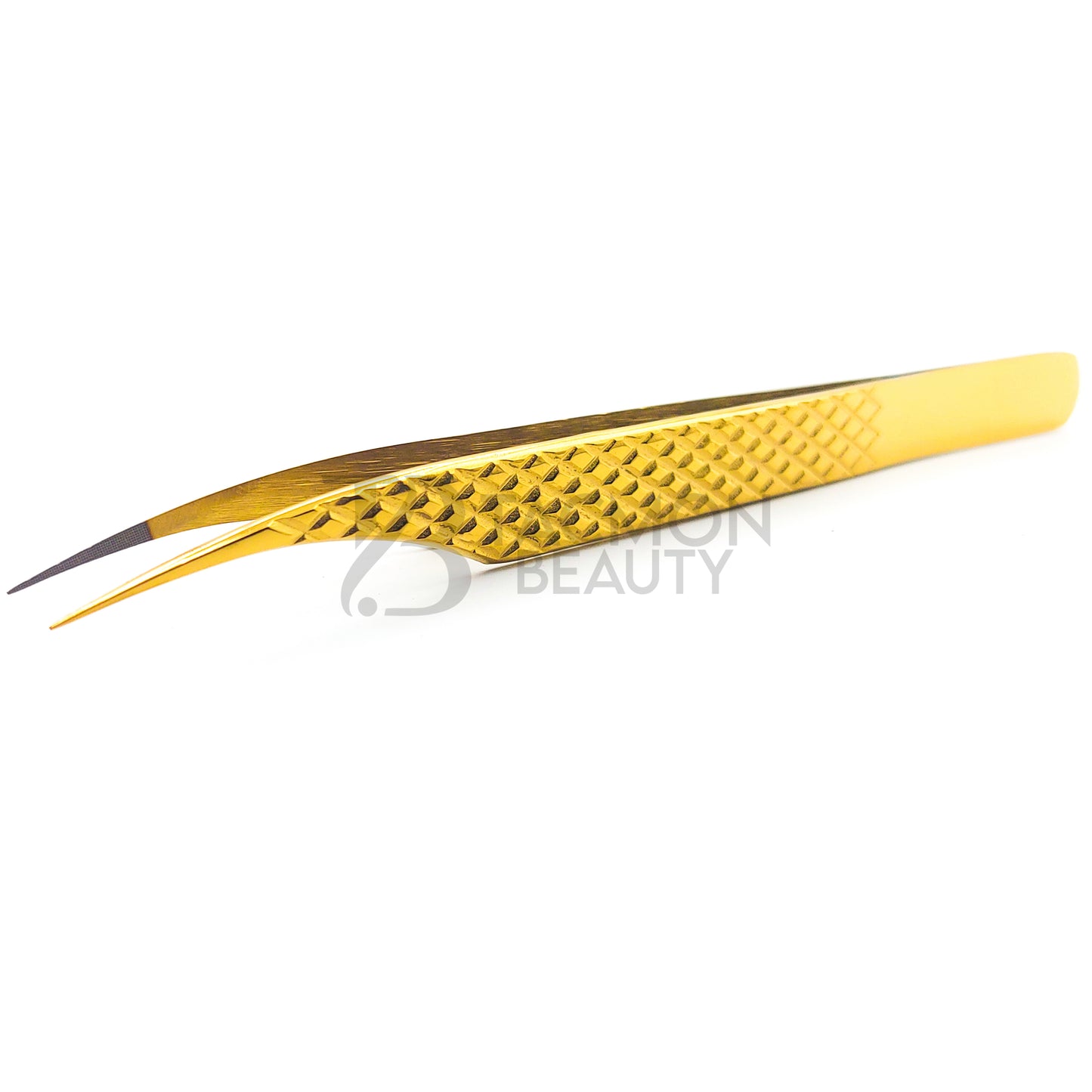Gold Titanium Plasma Coated Eyelash Tweezer TBG-09
