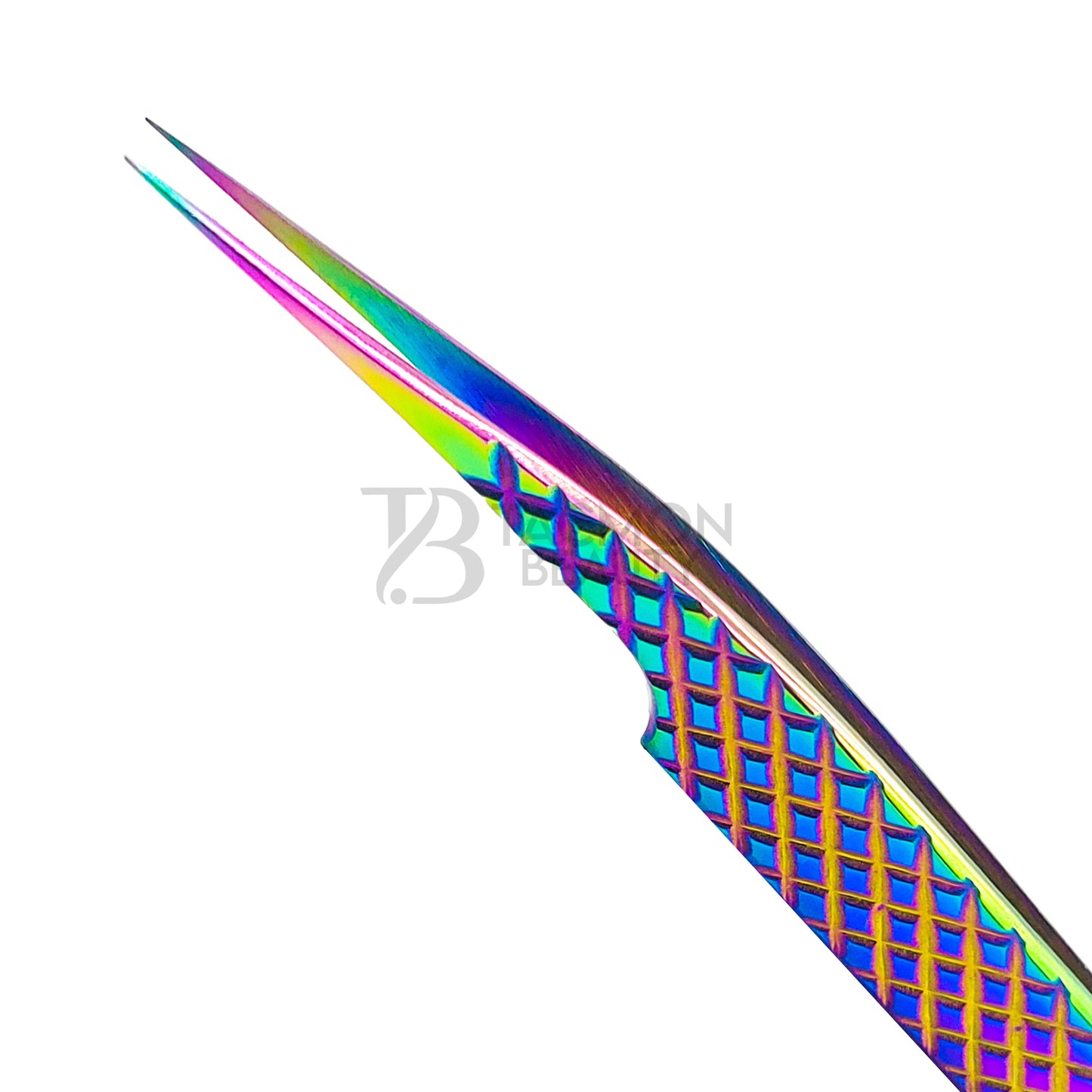 Multi/Rainbow Titanium Plasma Coated Eyelash Tweezer TB-MR-10