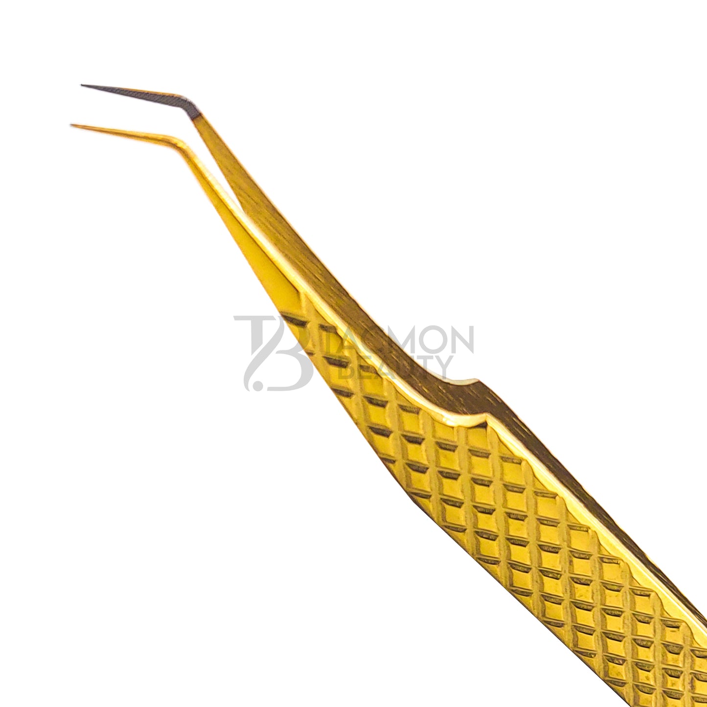 Gold Titanium Plasma Coated Eyelash Tweezer TBG-11