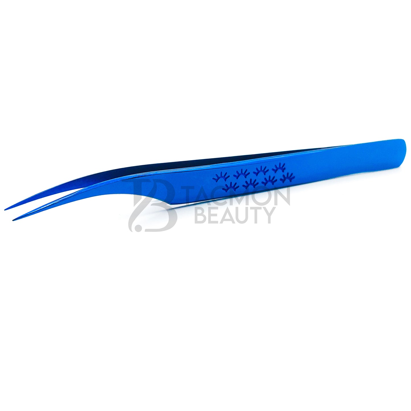 Blue Titanium Plasma Coated Eyelash Tweezer TB-Bl-12