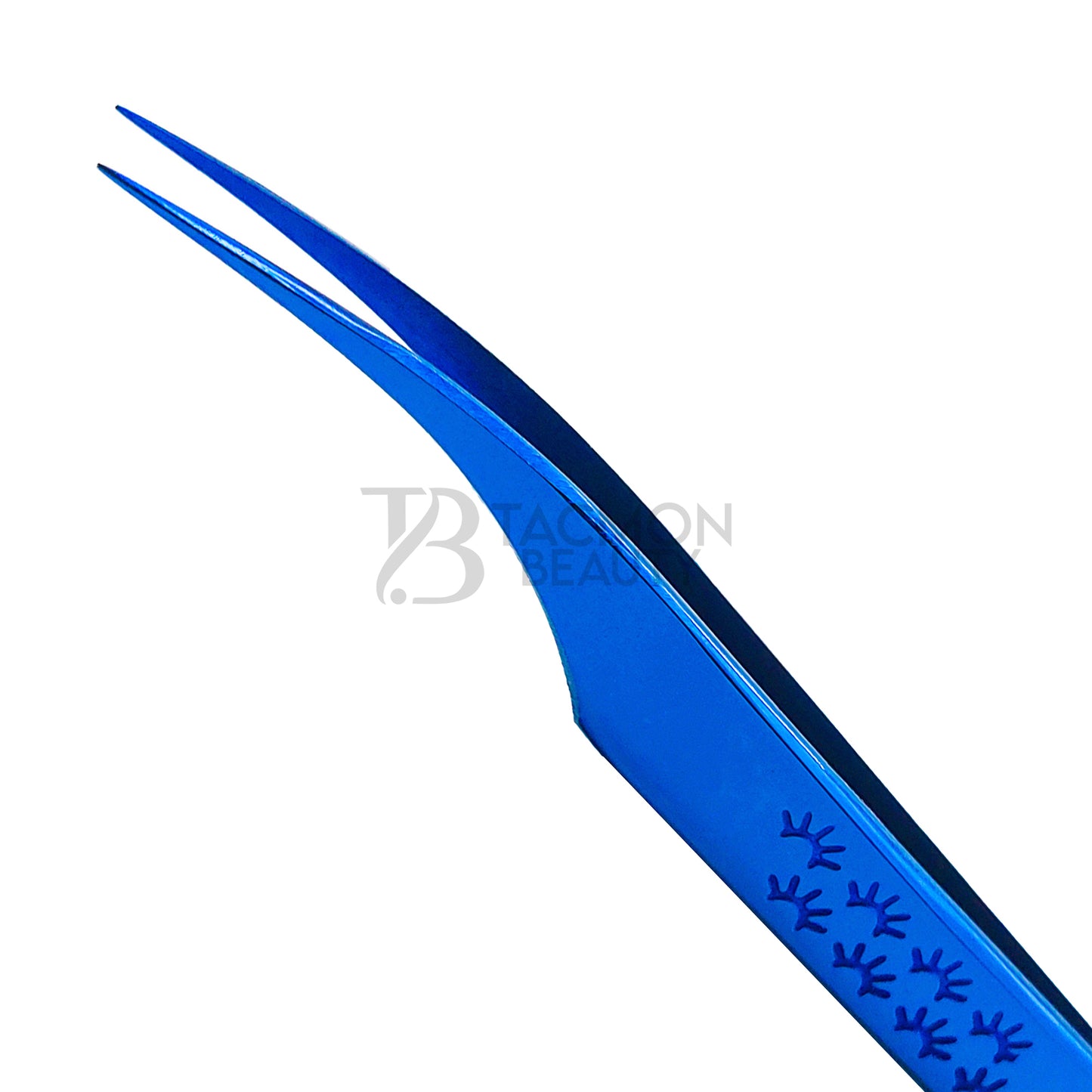 Blue Titanium Plasma Coated Eyelash Tweezer TB-Bl-12