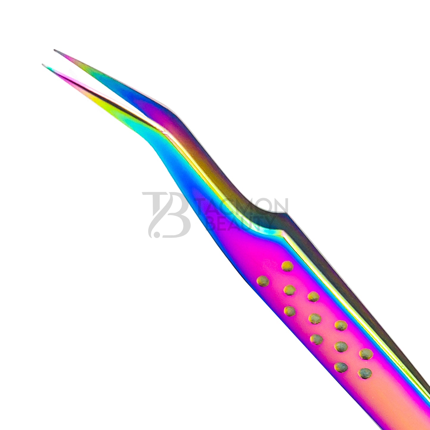 Multi/Rainbow Titanium Plasma Coated Eyelash Tweezer TB-MR-15