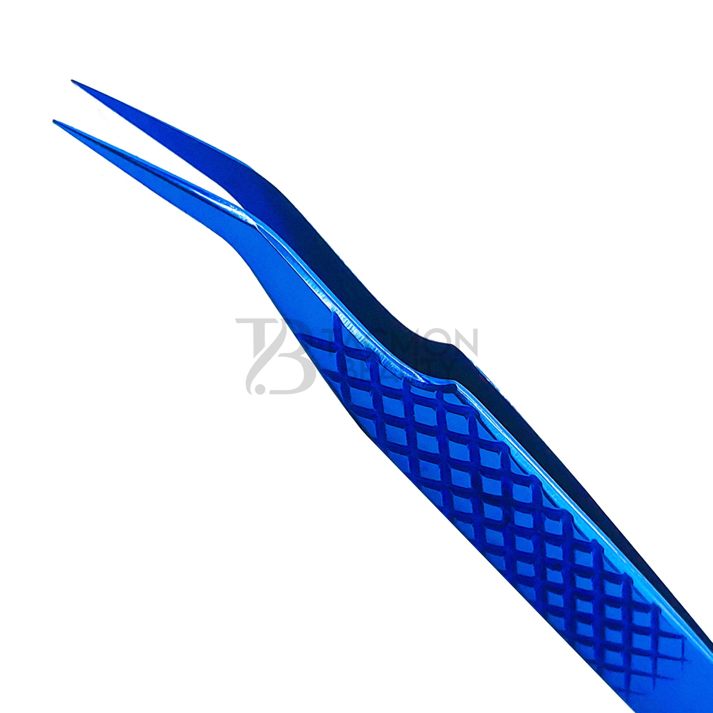 Blue Titanium Plasma Coated Eyelash Tweezer TB-Bl-15