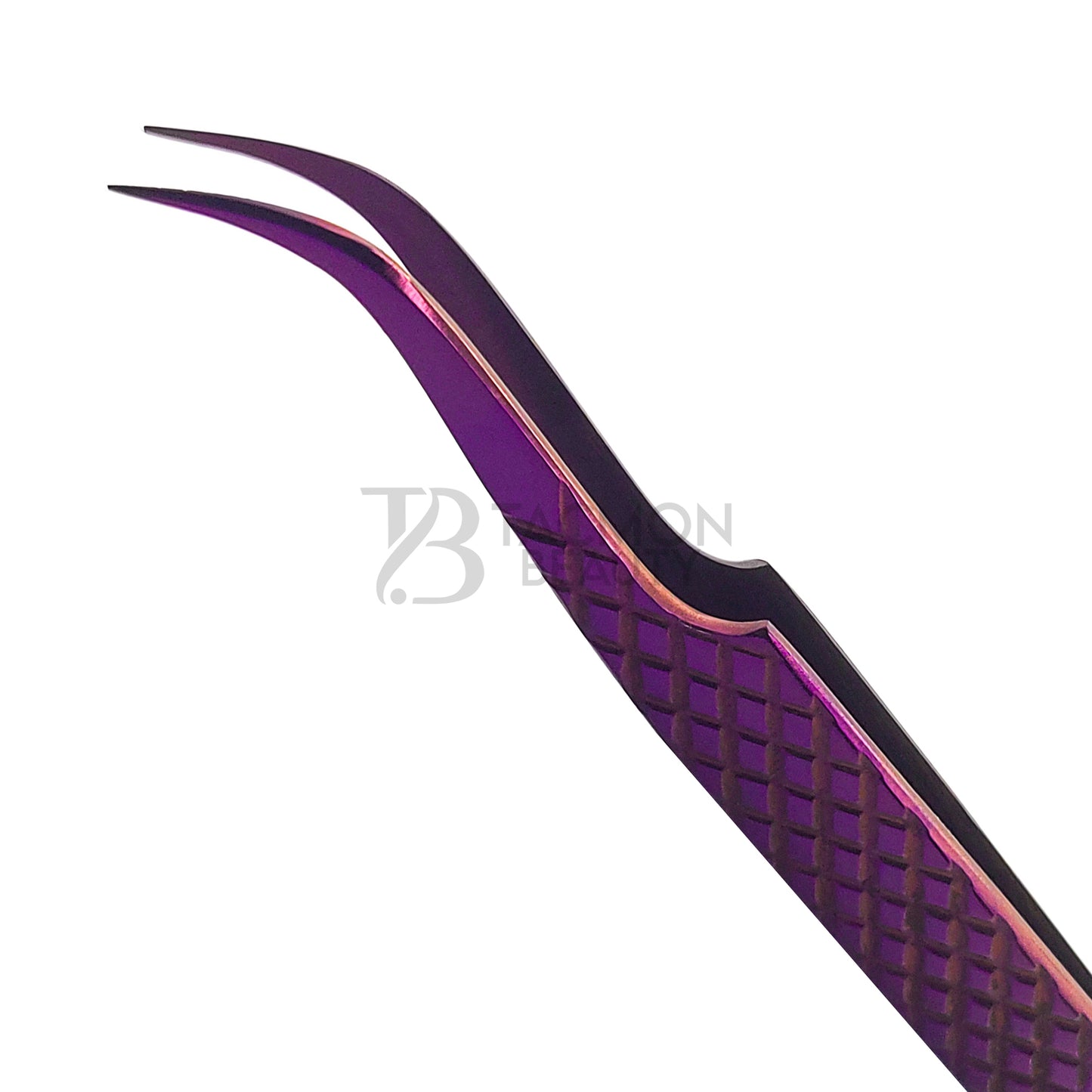 Purple Titanium Plasma Coated Eyelash Tweezer TBP-15