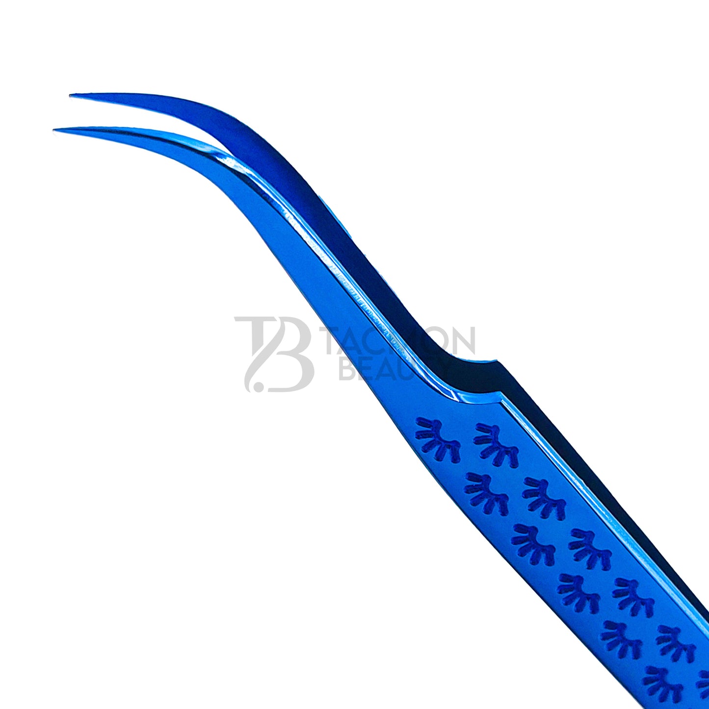 Blue Titanium Plasma Coated Eyelash Tweezer TB-Bl-19