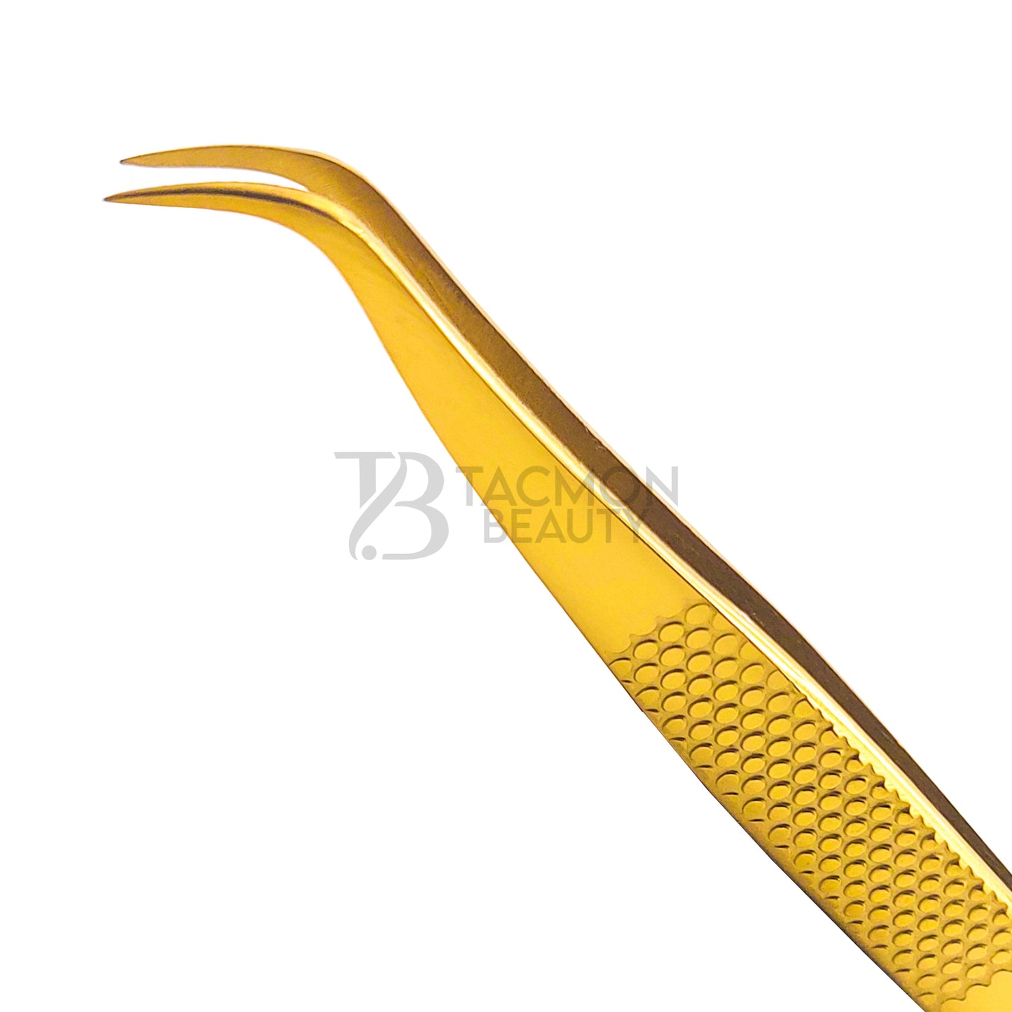 Gold Titanium Plasma Coated Eyelash Tweezer TBG-19
