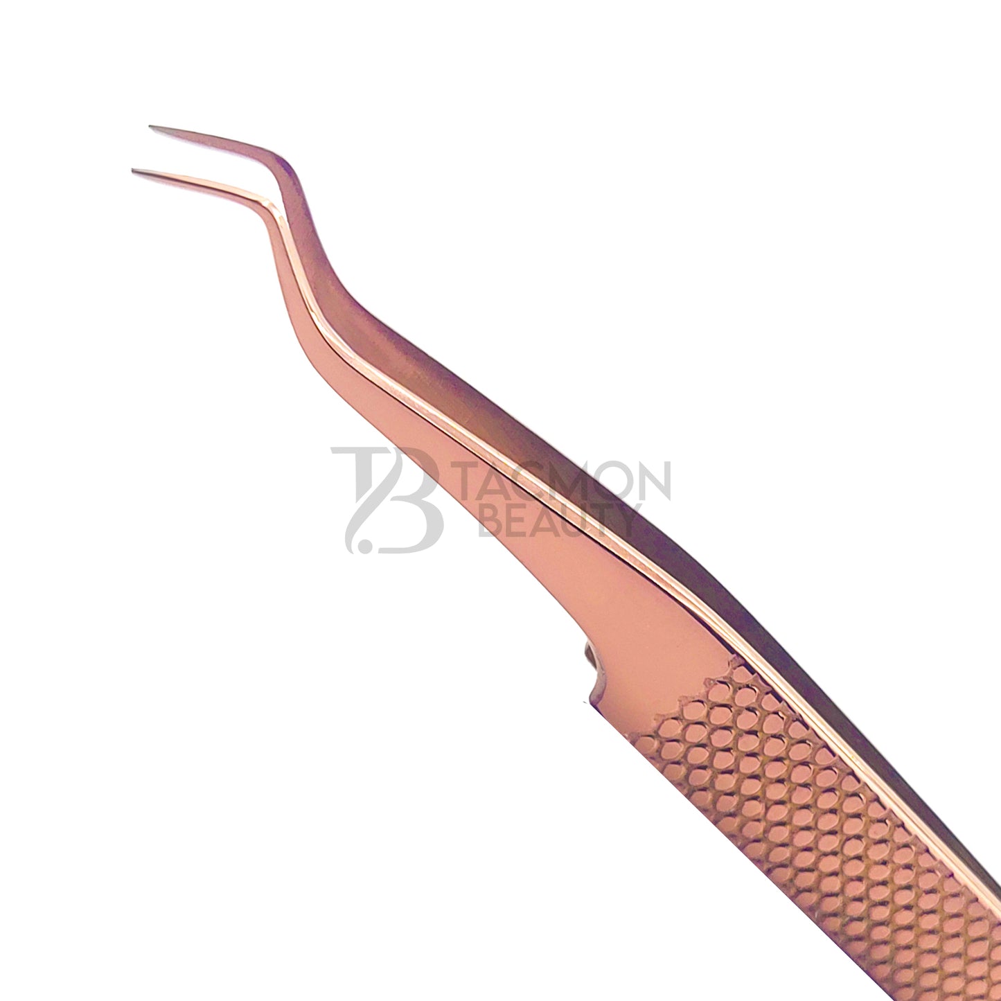 Rose Gold Titanium Plasma Coated Eyelash Tweezer TB-RG-20