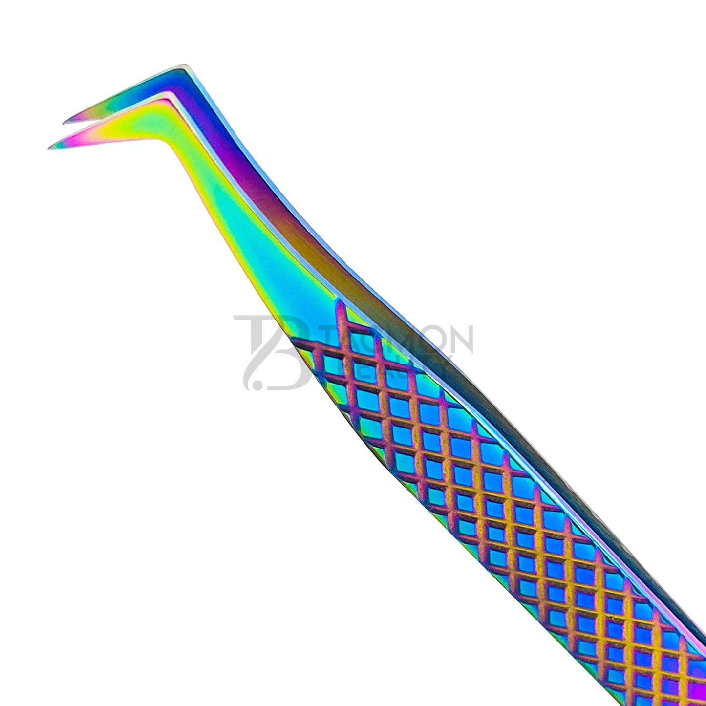 Multi/Rainbow Titanium Plasma Coated Eyelash Tweezer TB-MR-21