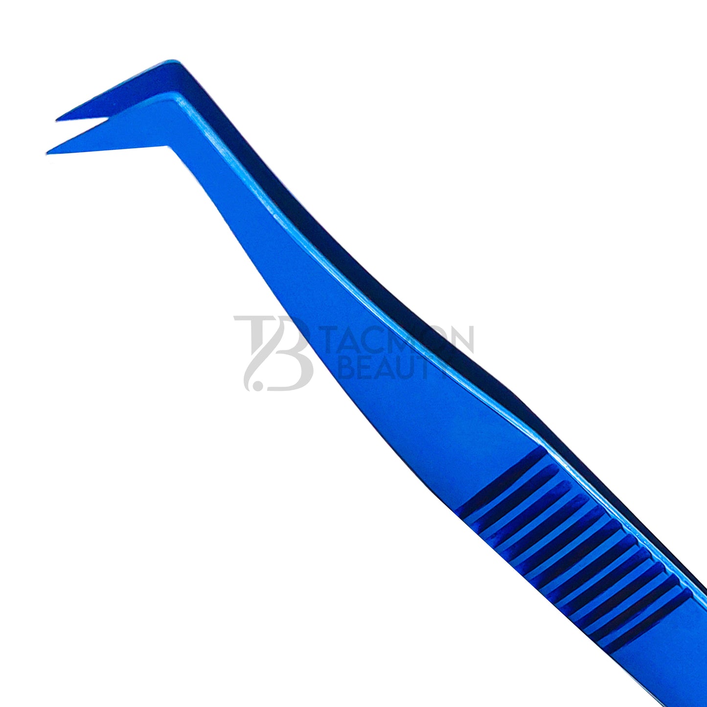 Blue Titanium Plasma Coated Eyelash Tweezer TB-Bl-29