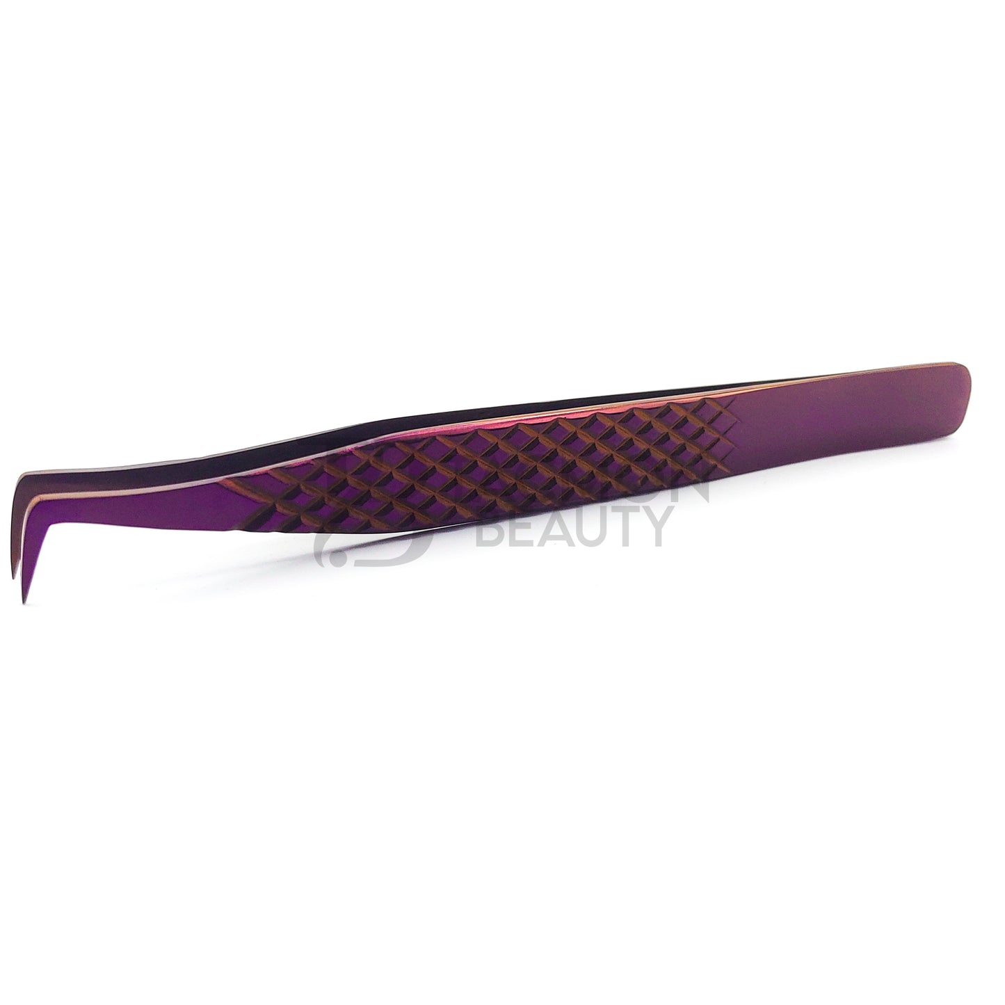 Purple Titanium Plasma Coated Eyelash Tweezer TBP-30