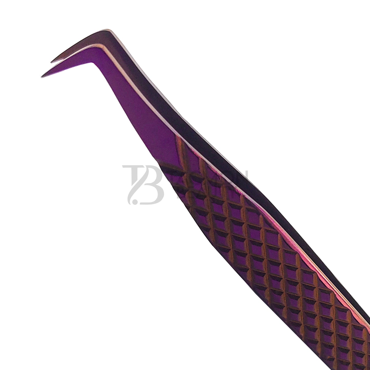 Purple Titanium Plasma Coated Eyelash Tweezer TBP-30