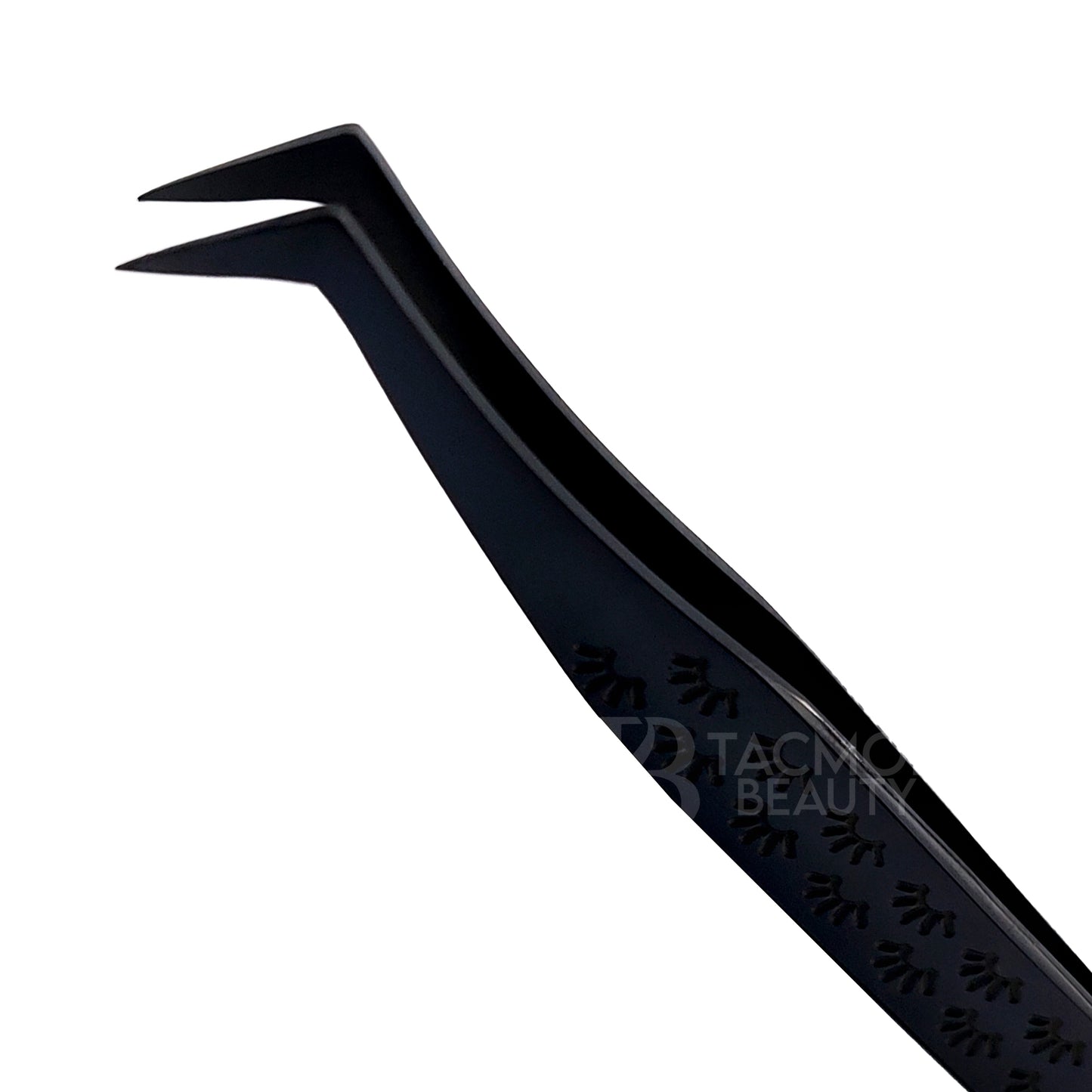 Black Titanium Plasma Coated Eyelash Tweezer TBB-32