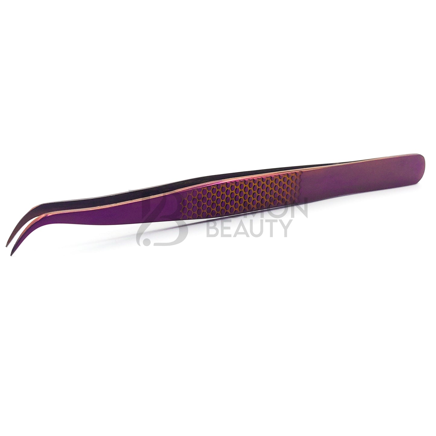Purple Titanium Plasma Coated Eyelash Tweezer TBP-34