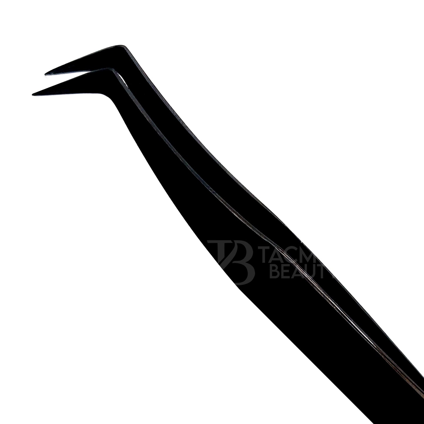 Black Titanium Plasma Coated Eyelash Tweezer TBB-38
