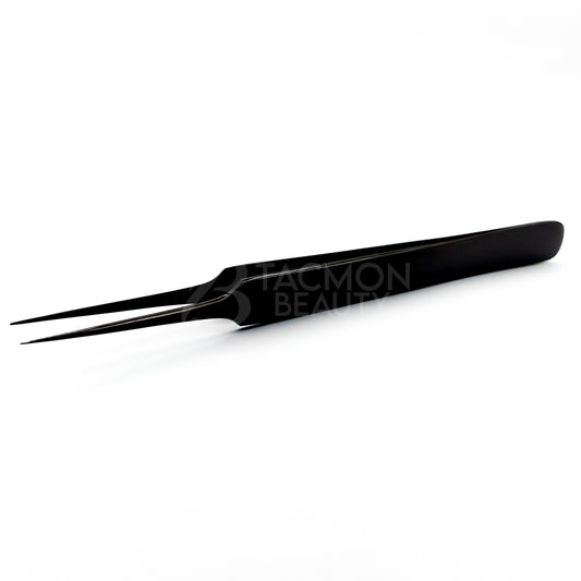 Black Titanium Plasma Coated Eyelash Tweezer TBB-01