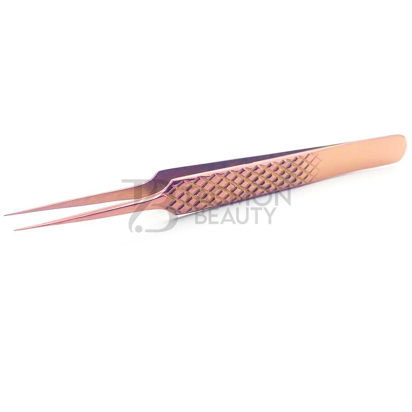 Rose Gold Titanium Plasma Coated Eyelash Tweezer TB-RG-01