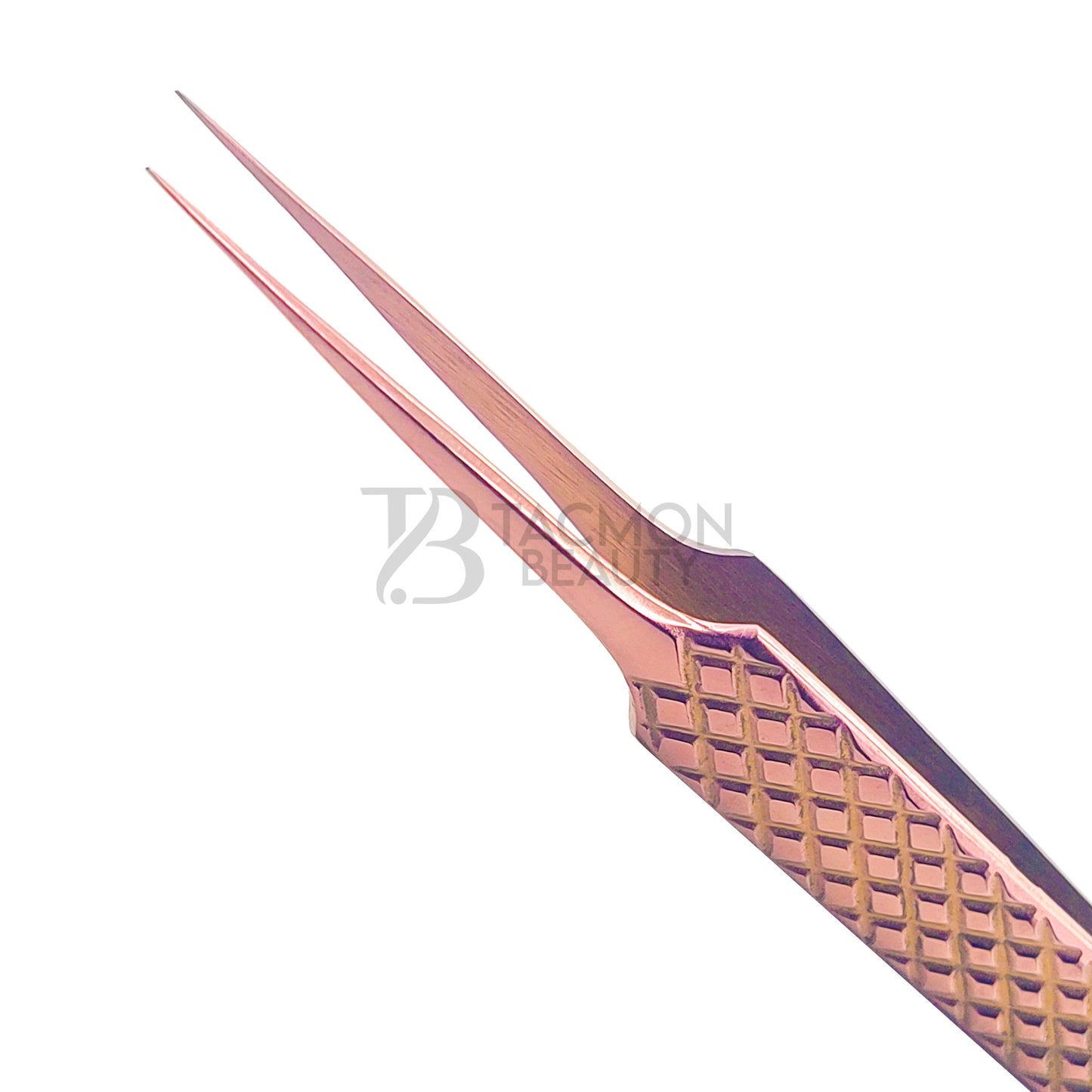 Rose Gold Titanium Plasma Coated Eyelash Tweezer TB-RG-01