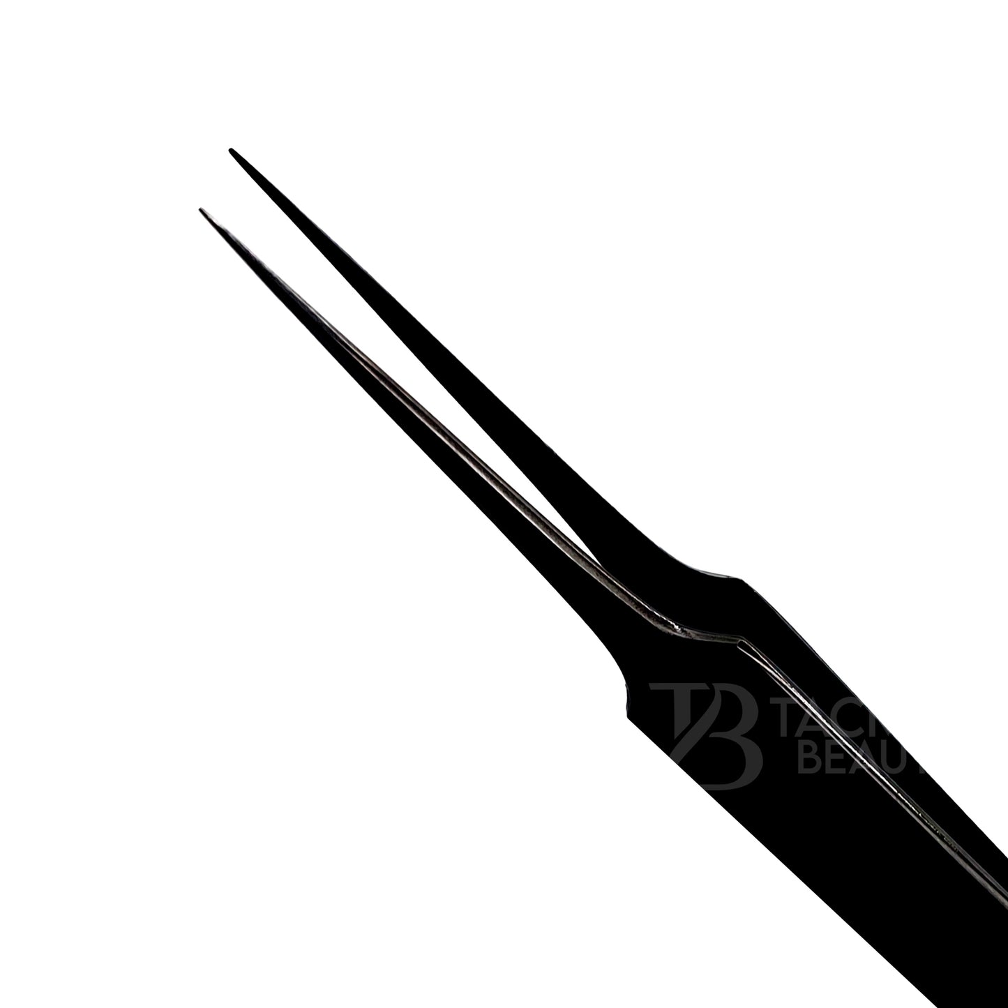 Black Titanium Plasma Coated Eyelash Tweezer TBB-01