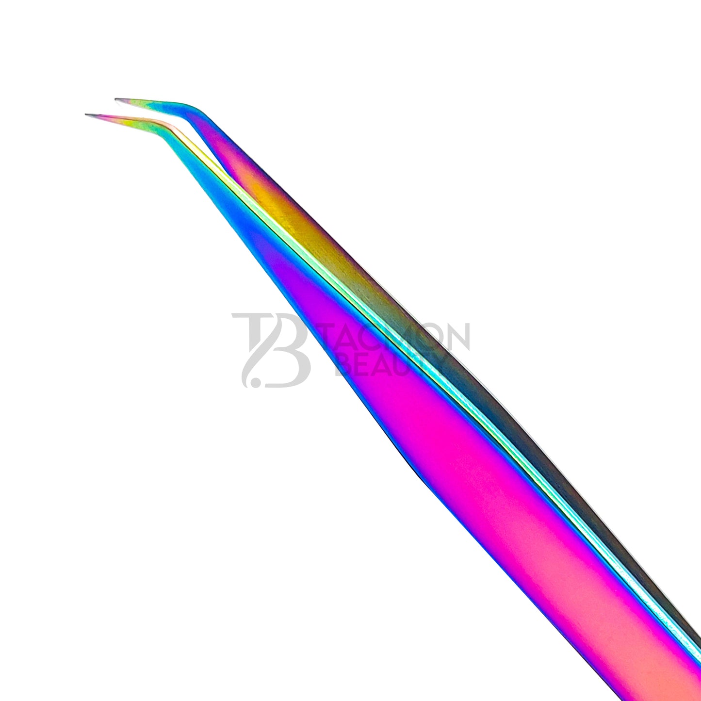 Multi/Rainbow Titanium Plasma Coated Eyelash Tweezer TB-MR-01