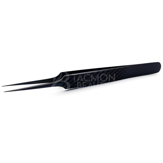 Black Titanium Plasma Coated Eyelash Tweezer TBB-02