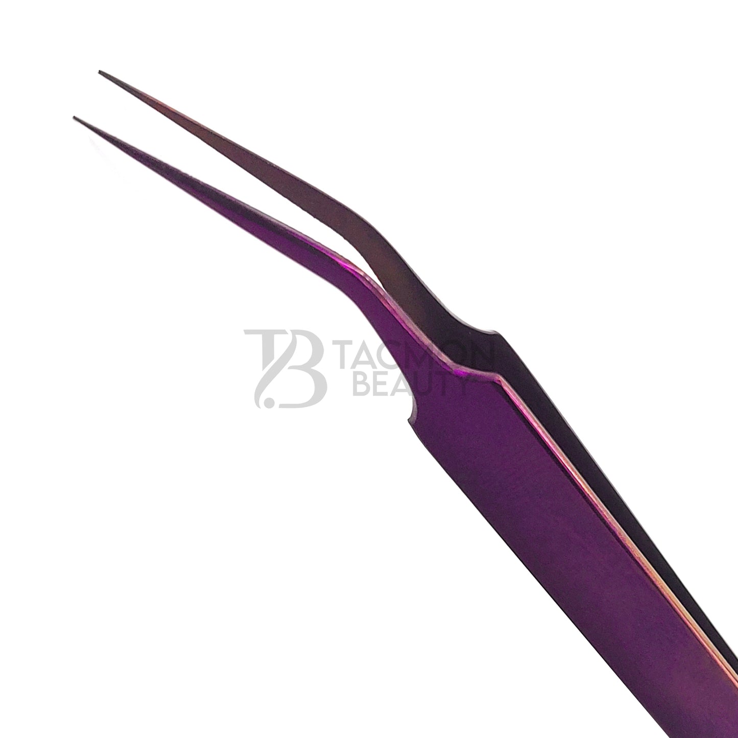 Purple Titanium Plasma Coated Eyelash Tweezer TBP-02