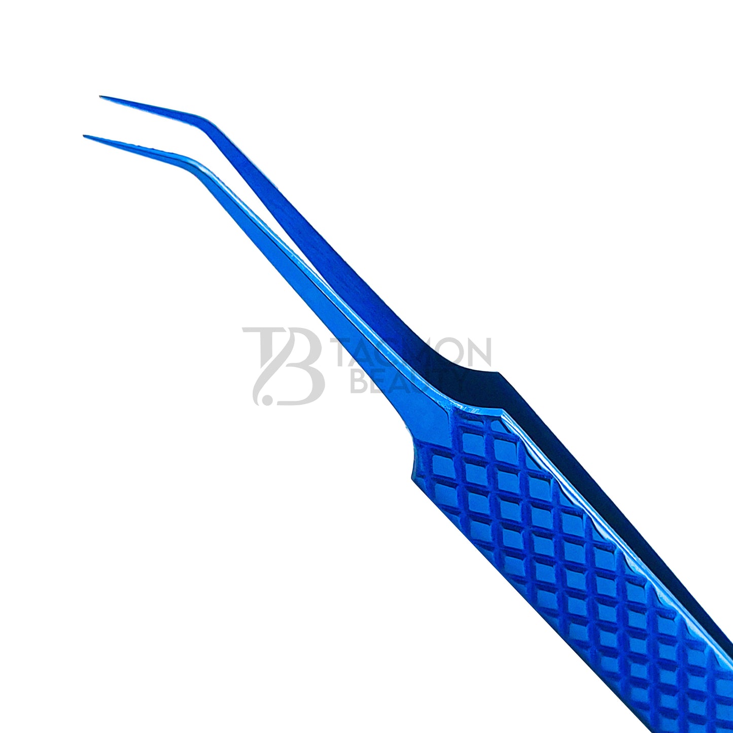 Blue Titanium Plasma Coated Eyelash Tweezer TB-Bl-02