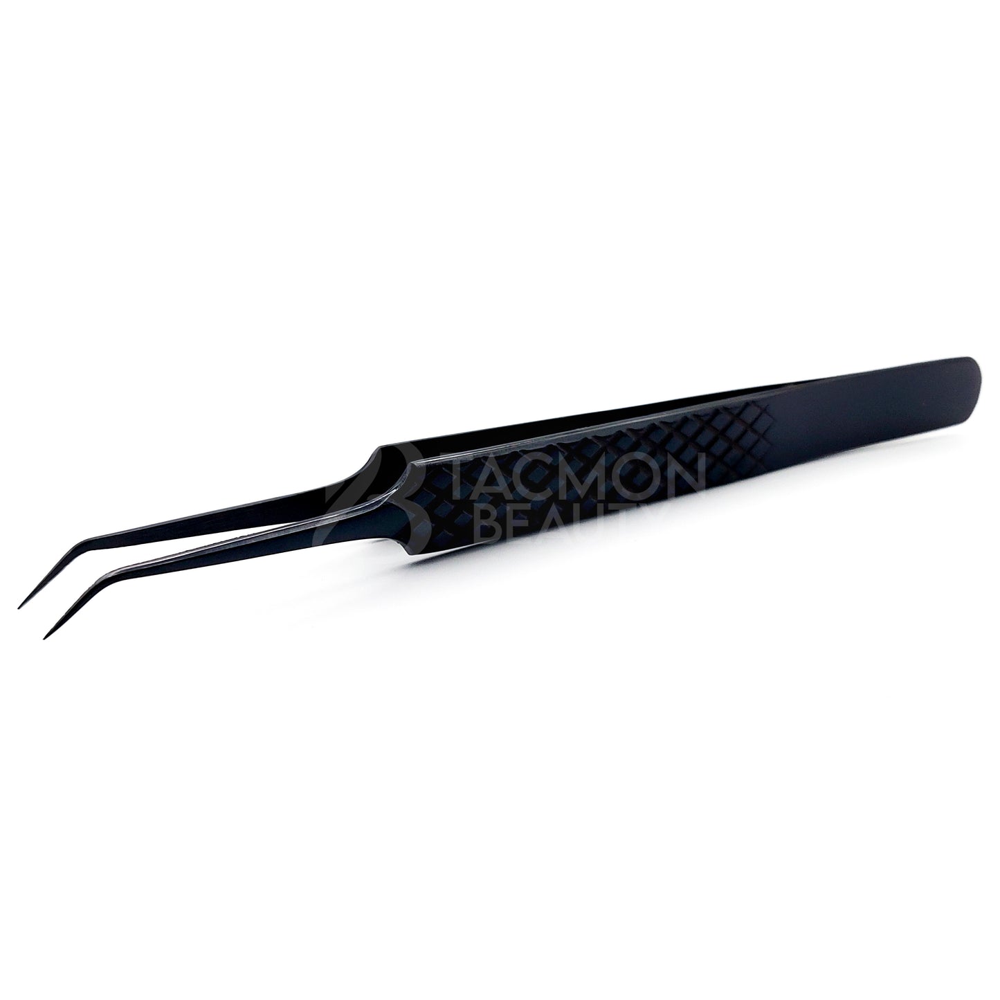 Black Titanium Plasma Coated Eyelash Tweezer TBB-03