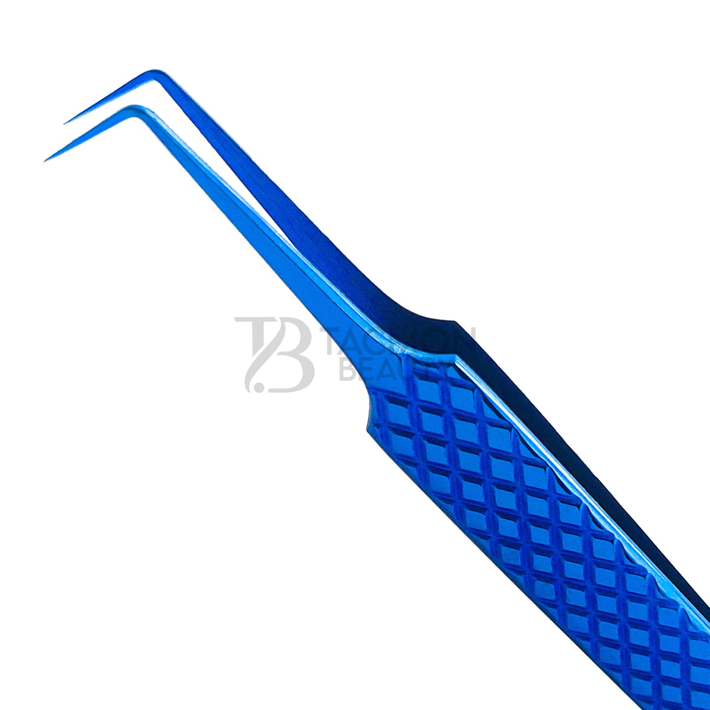 Blue Titanium Plasma Coated Eyelash Tweezer TB-Bl-03