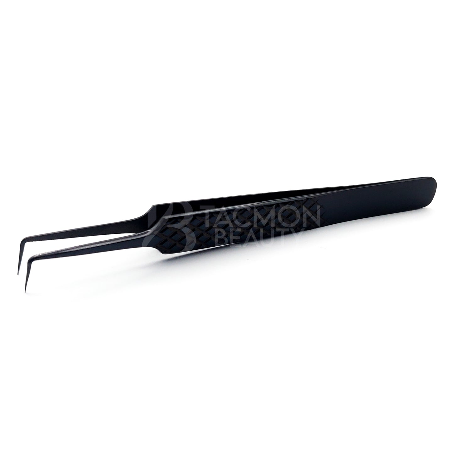 Black Titanium Plasma Coated Eyelash Tweezer TBB-04