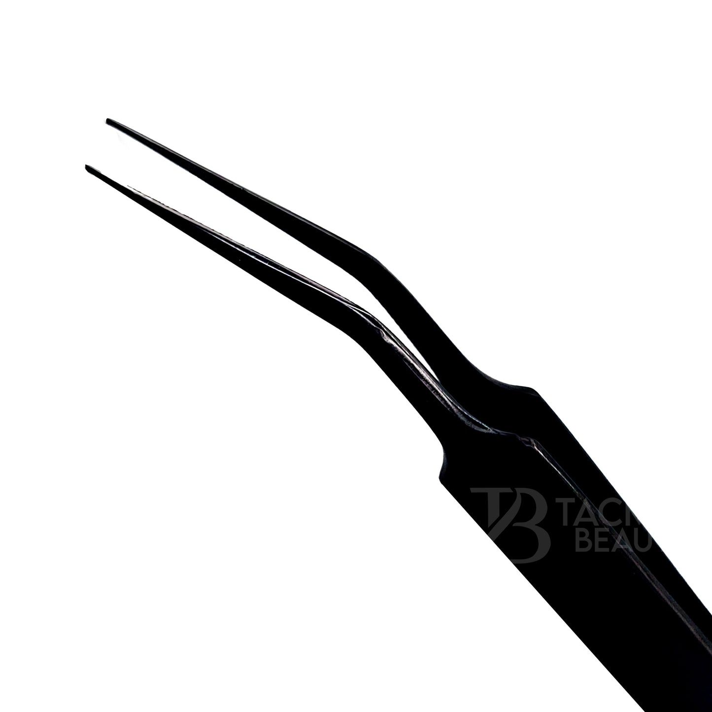 Black Titanium Plasma Coated Eyelash Tweezer TBB-05