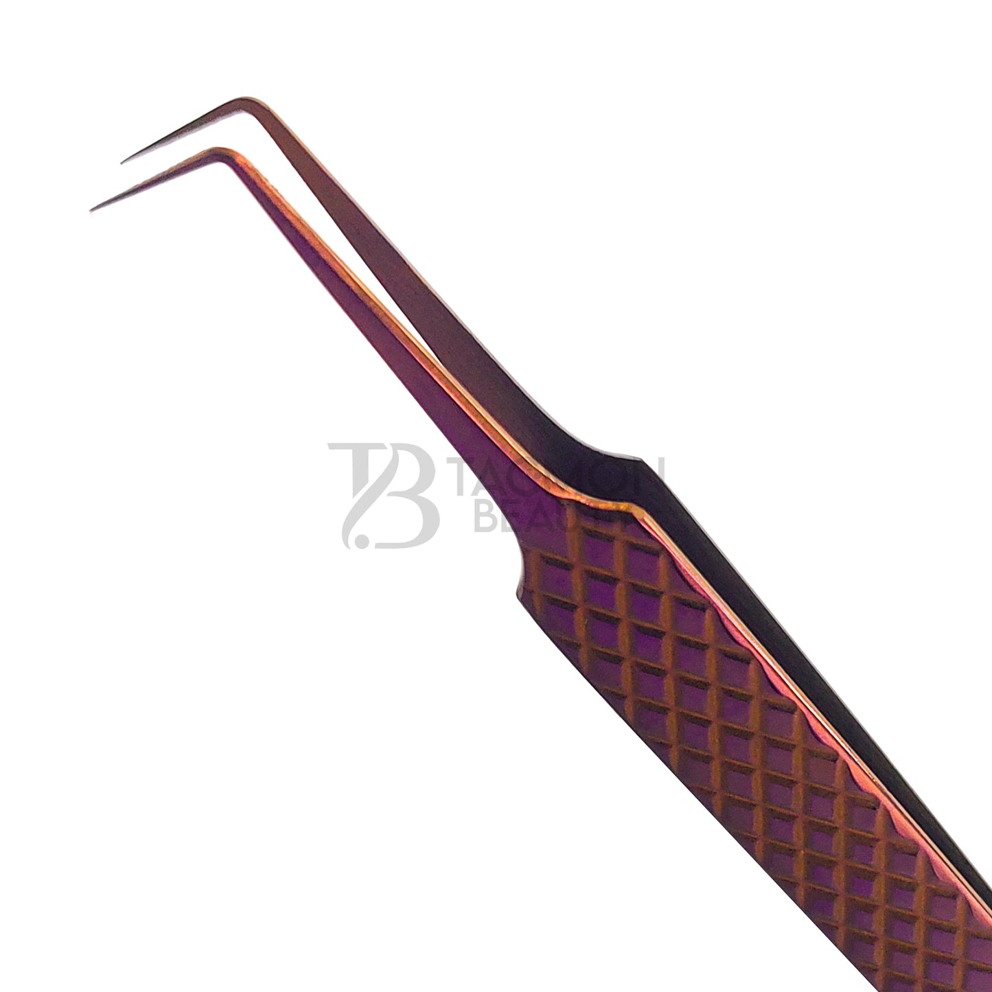 Purple Titanium Plasma Coated Eyelash Tweezer TBP-05