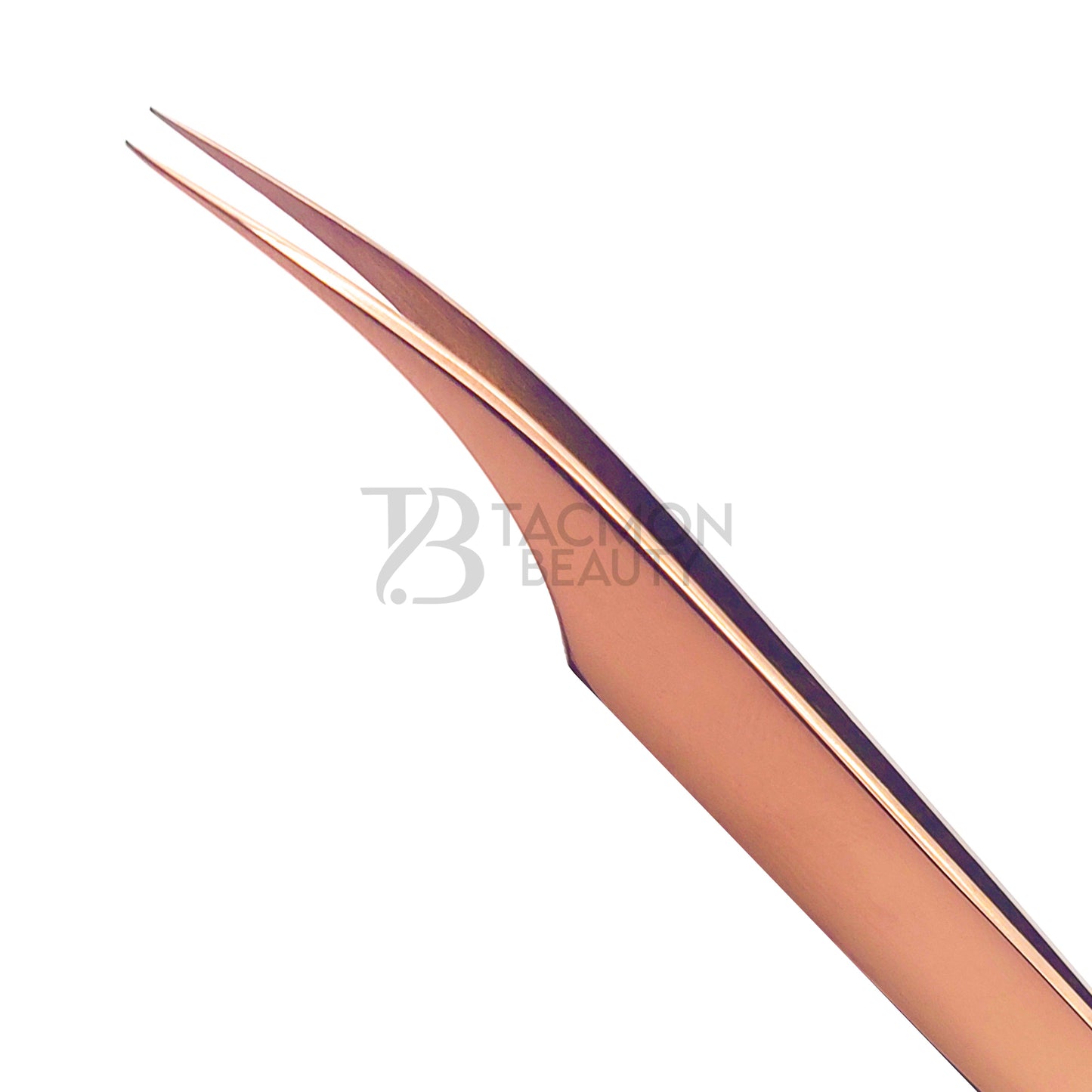 Rose Gold Titanium Plasma Coated Eyelash Tweezer TB-RG-06