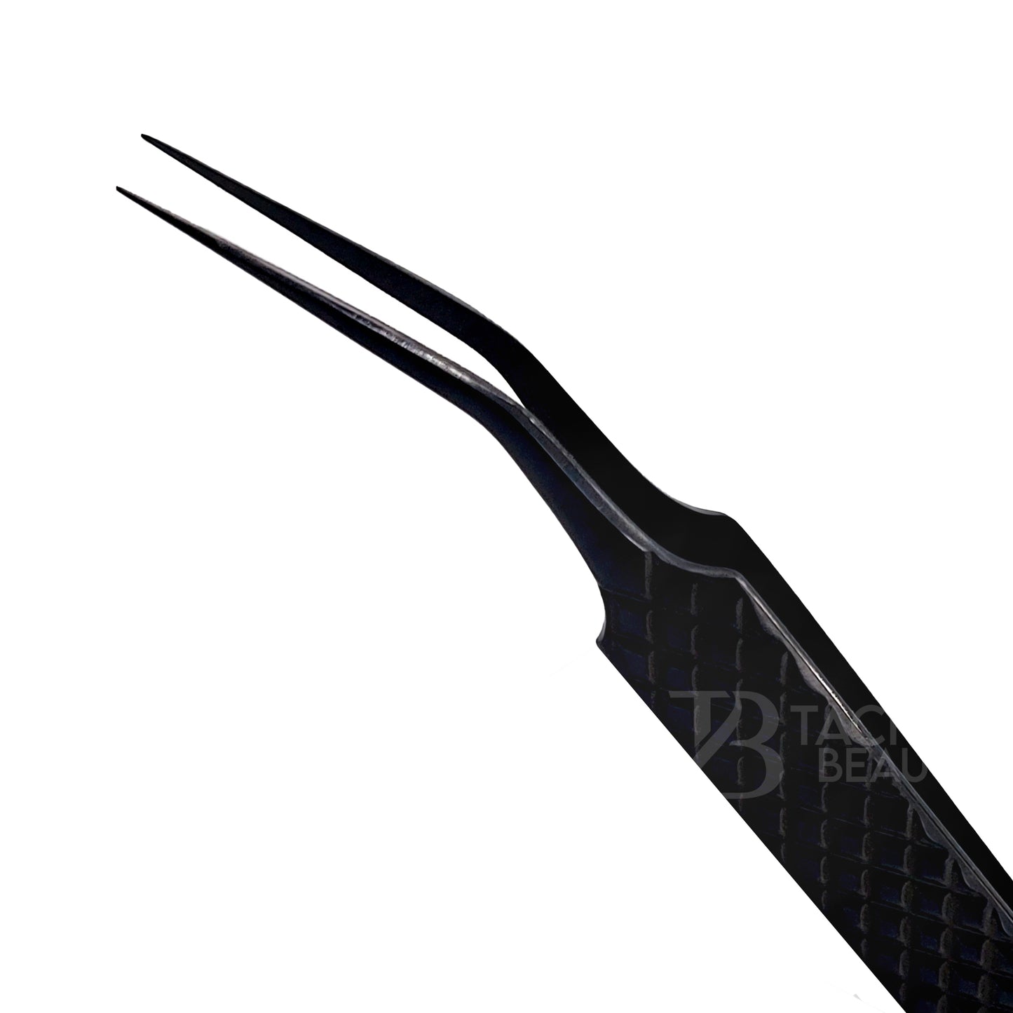 Black Titanium Plasma Coated Eyelash Tweezer TBB-06