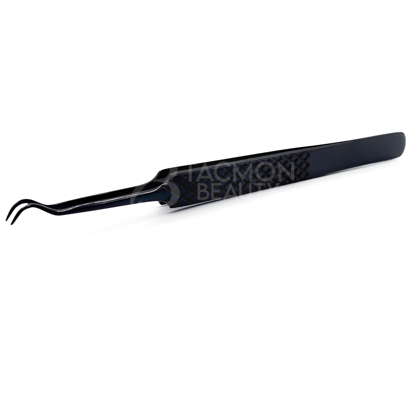 Black Titanium Plasma Coated Eyelash Tweezer TBB-07