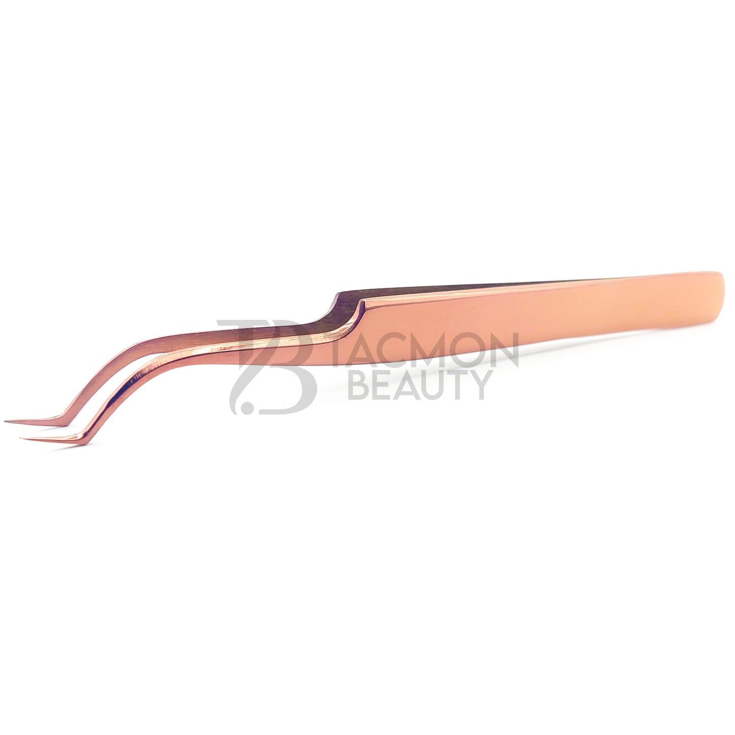 Rose Gold Titanium Plasma Coated Eyelash Tweezer TB-RG-07