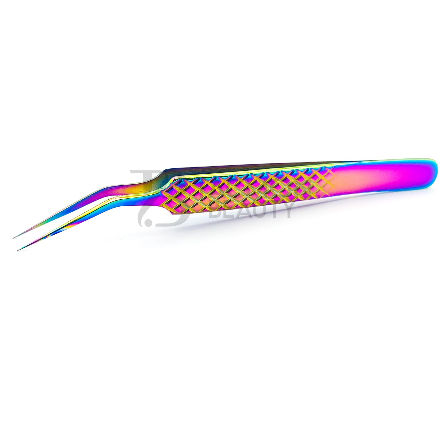 Multi/Rainbow Titanium Plasma Coated Eyelash Tweezer TB-MR-07