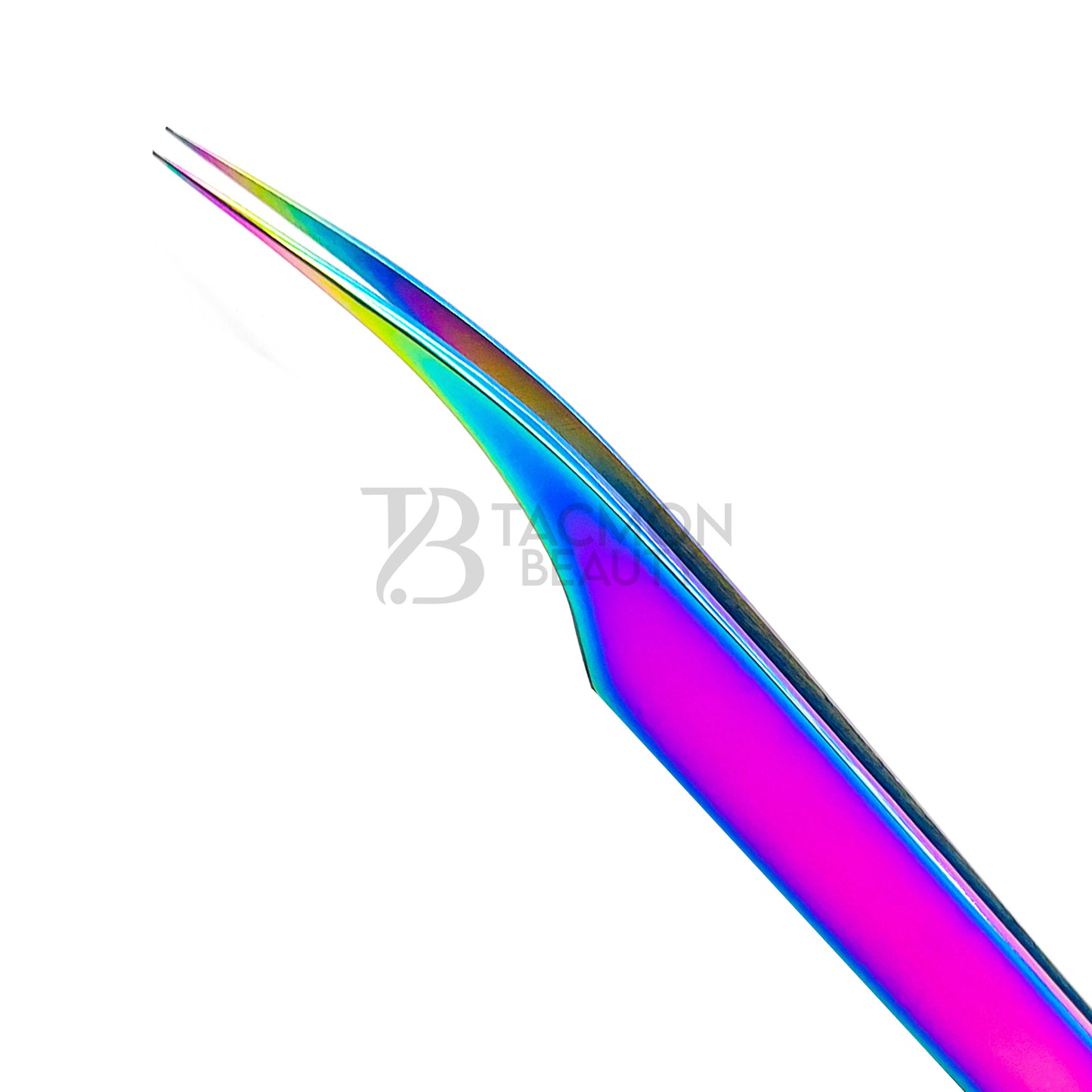 Multi/Rainbow Titanium Plasma Coated Eyelash Tweezer TB-MR-09