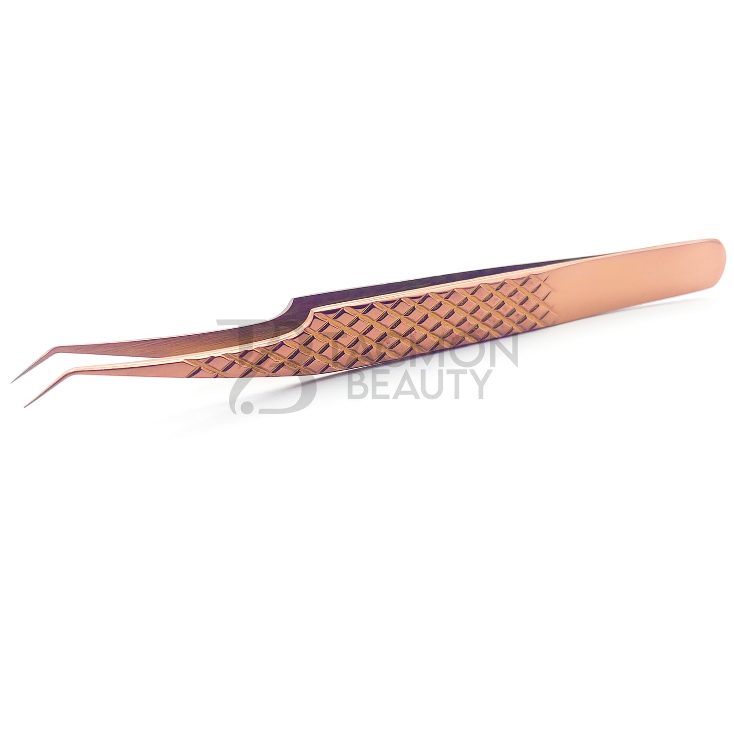 Rose Gold Titanium Plasma Coated Eyelash Tweezer TB-RG-10