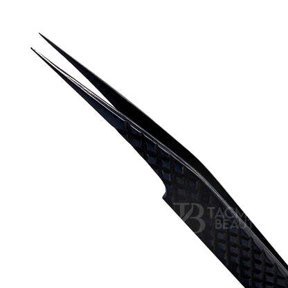 Black Titanium Plasma Coated Eyelash Tweezer TBB-11