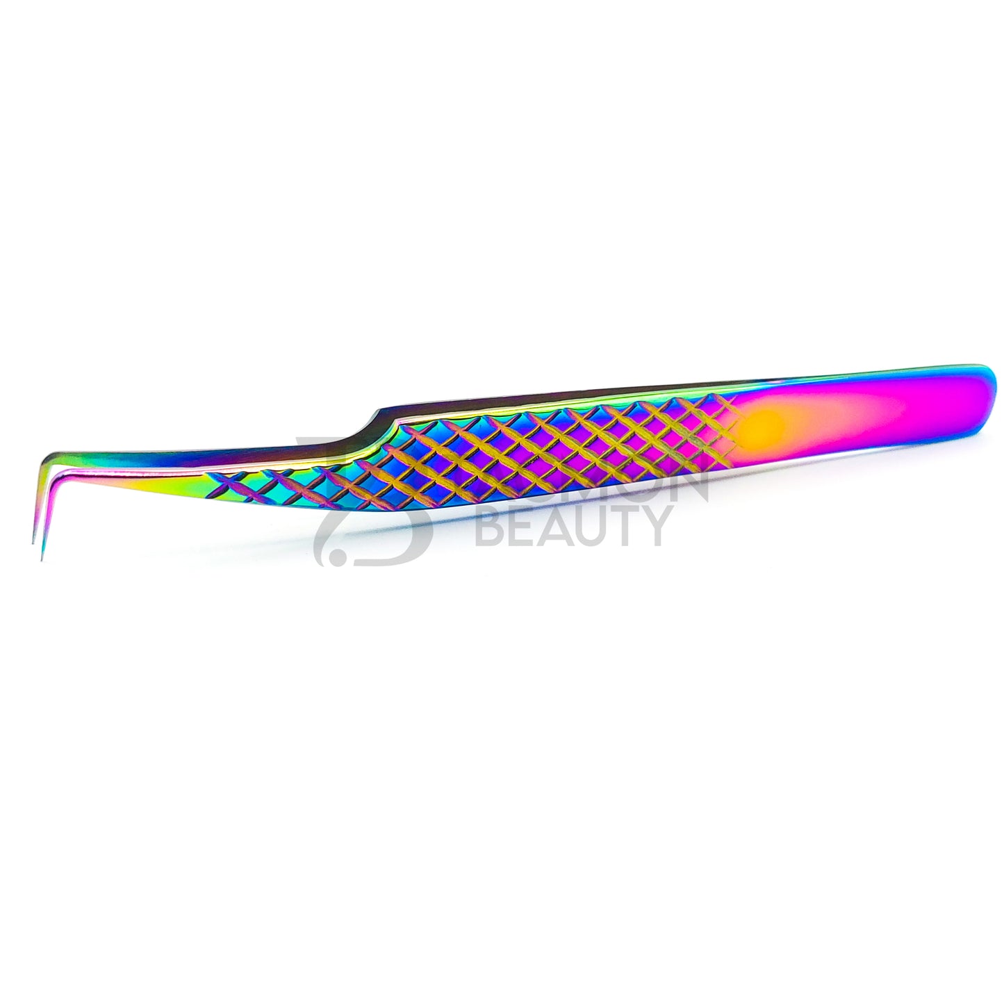 Multi/Rainbow Titanium Plasma Coated Eyelash Tweezer TB-MR-12