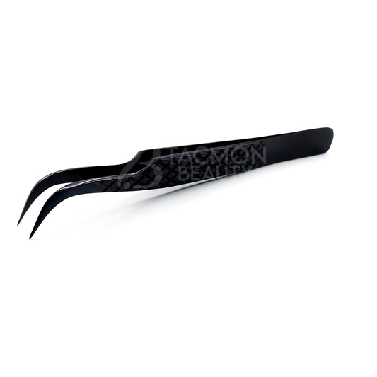 Black Titanium Plasma Coated Eyelash Tweezer TBB-13